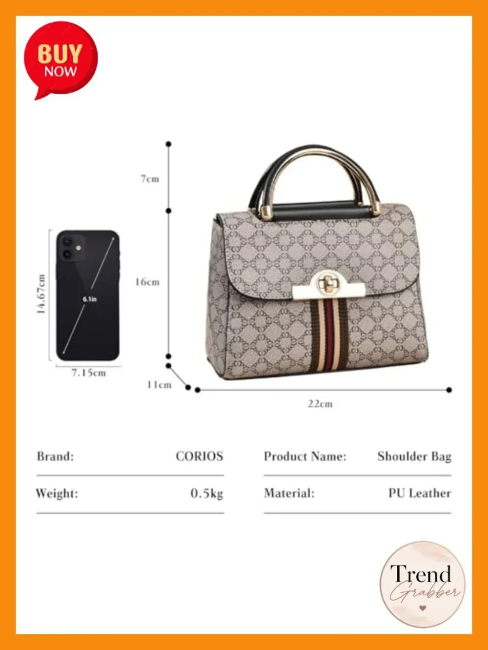 PU Leather Top-Handle Satchel Bag Women Shoulder Crossbody Handbag